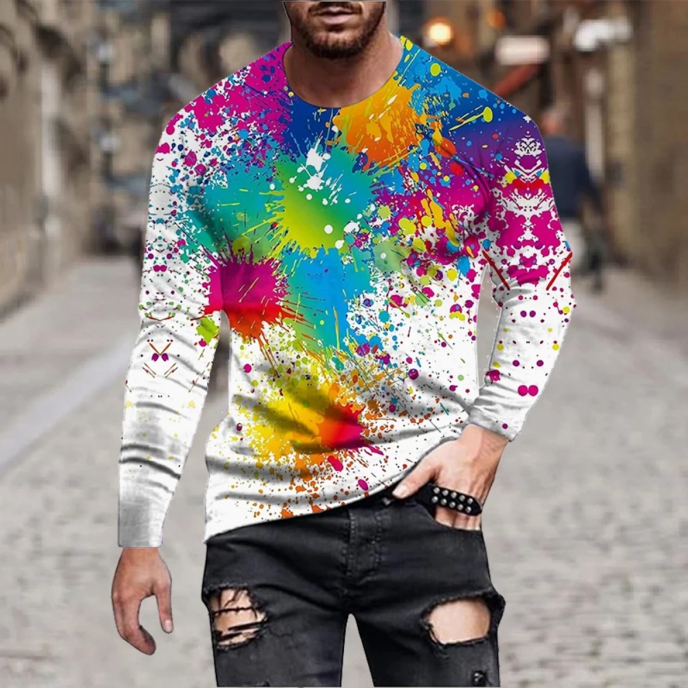 Men Rainbow Paint Splash 3D Pr - 3D Printing Custom recension och pris