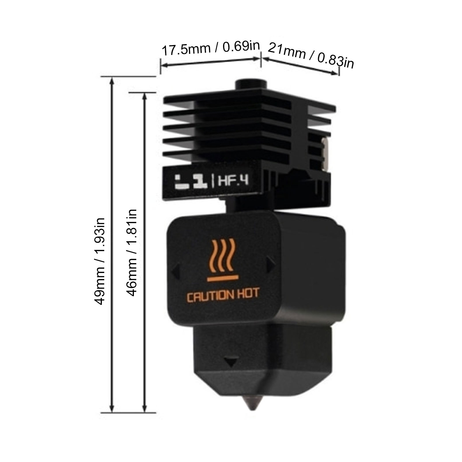 High Flow Hotend Replacement f - 3D Printing Bambu Lab recension och pris