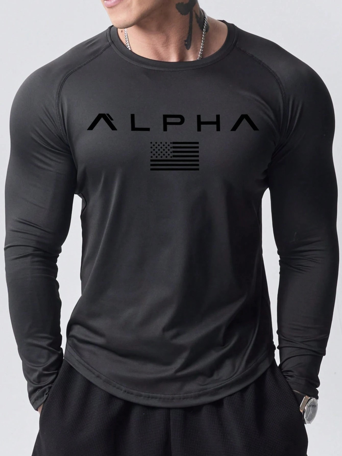 New men's long-sleeved T-shirt - 3D Printing Custom recension och pris