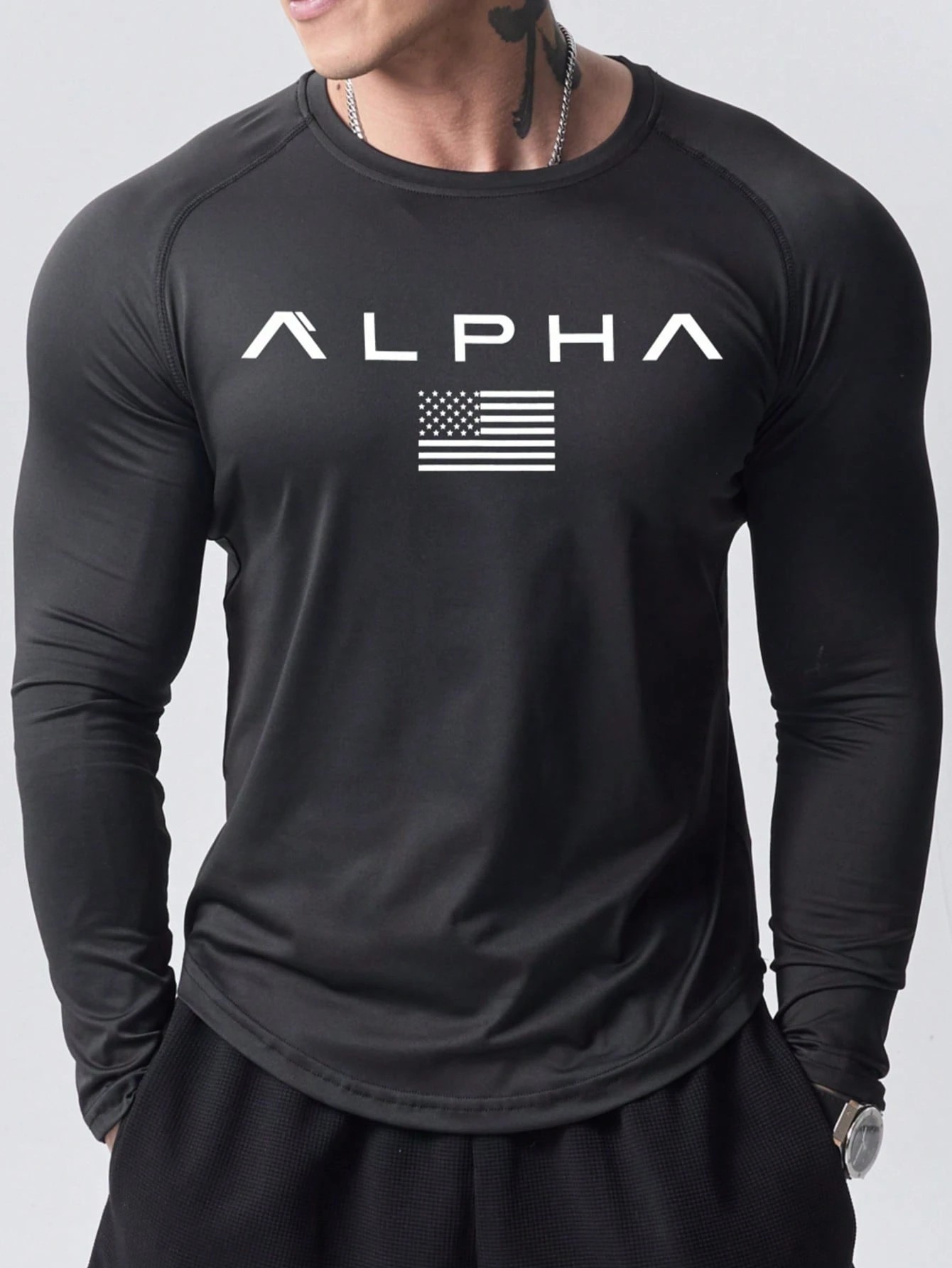 New men's long-sleeved T-shirt - 3D Printing Custom recension och pris