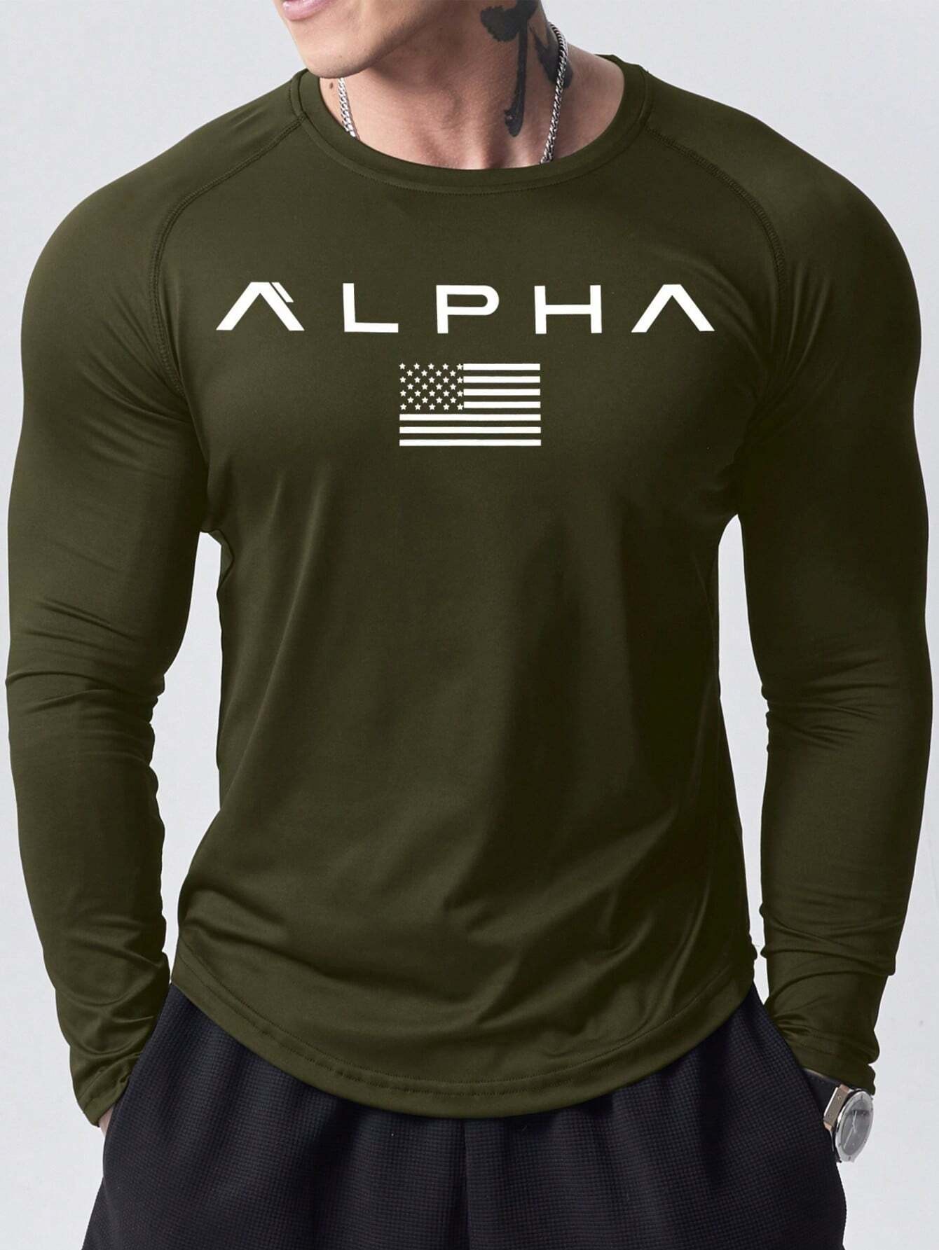 New men's long-sleeved T-shirt - 3D Printing Custom recension och pris