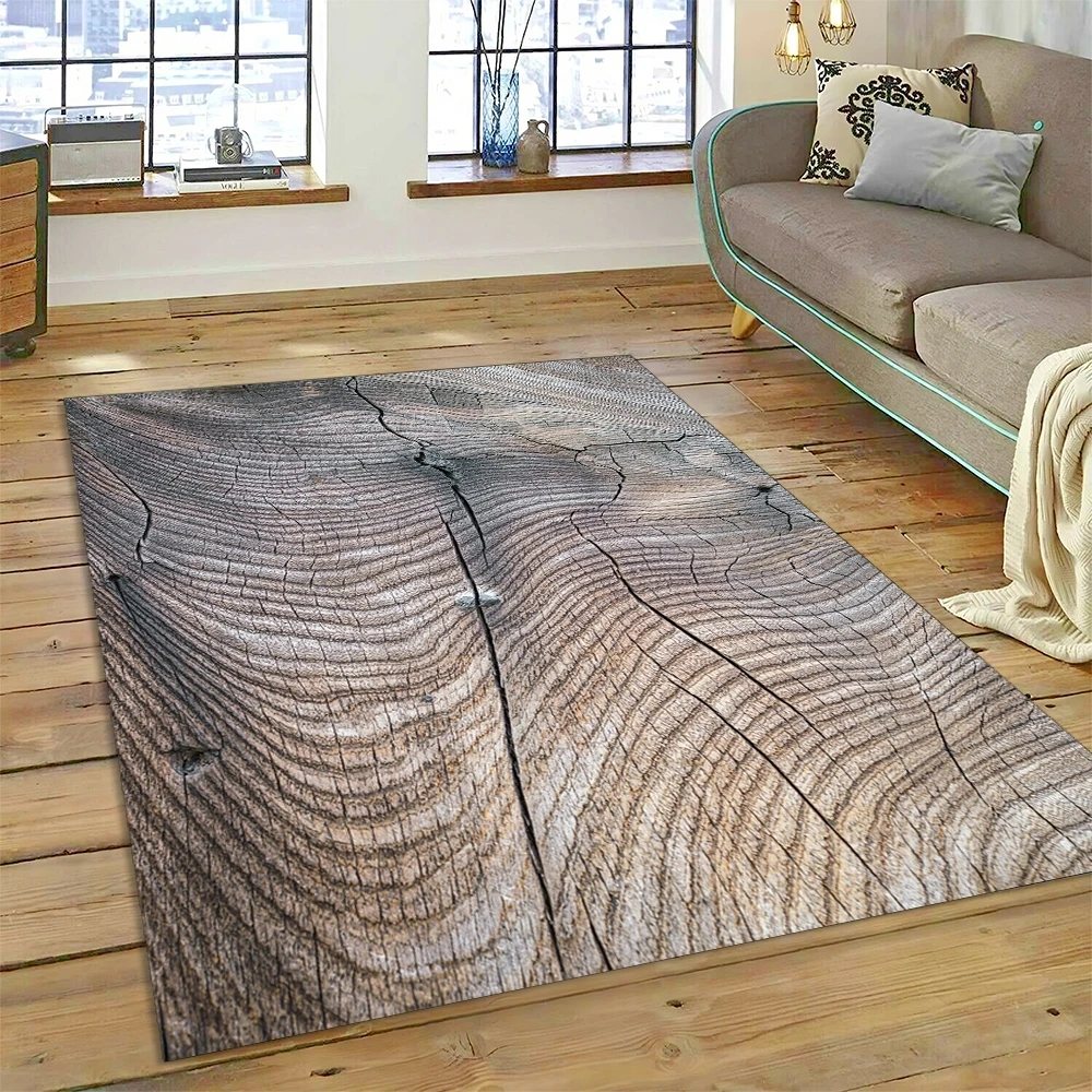 Color 3D Wood Grain Lines Rug  - 3D Printing Online Service recension och pris