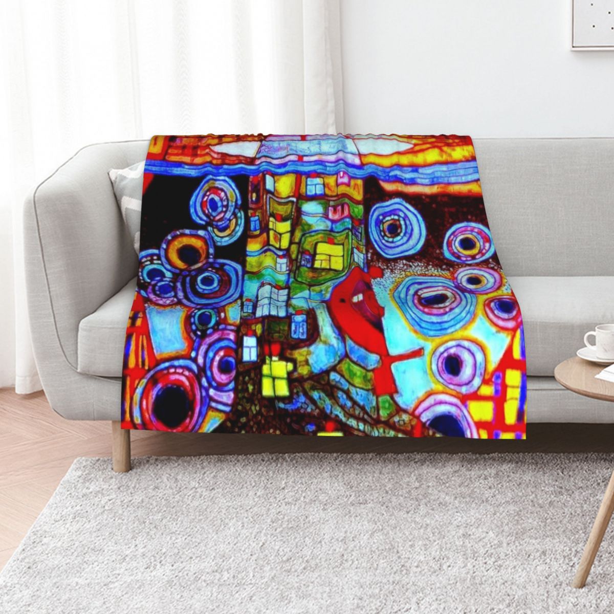 Qatar 813 neon Throw Blanket B - 3D Printing Qatar recension och pris