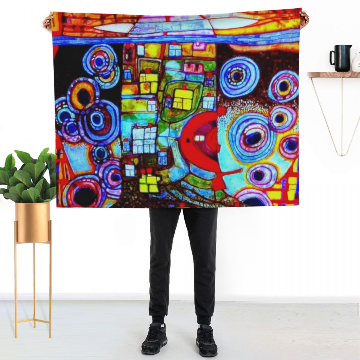 Qatar 813 neon Throw Blanket B - 3D Printing Qatar recension och pris