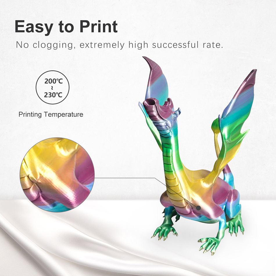 SUNLU SILK PLA 3D Filament 1.7 - 3D Printing Nylon recension och pris