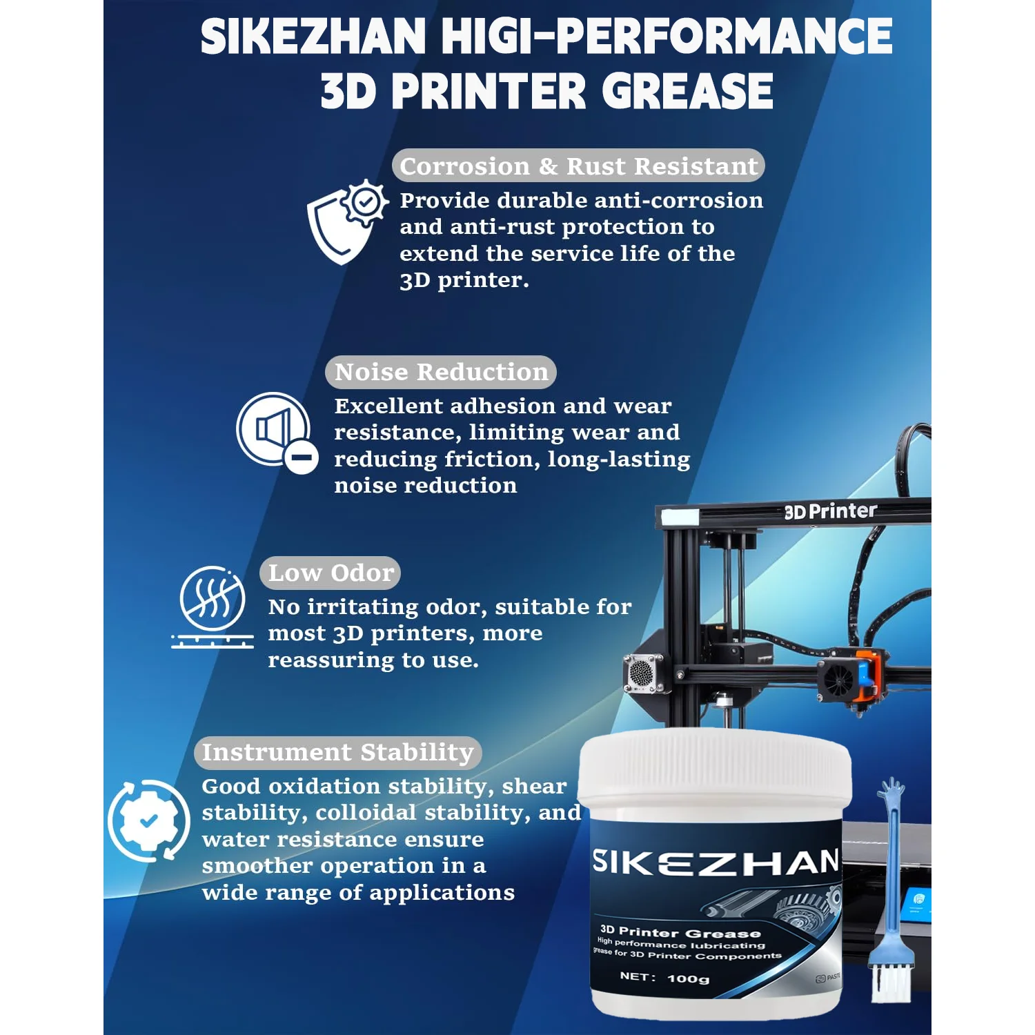 3D Printer Lithium Grease High - 3D Printing Guide recension och pris