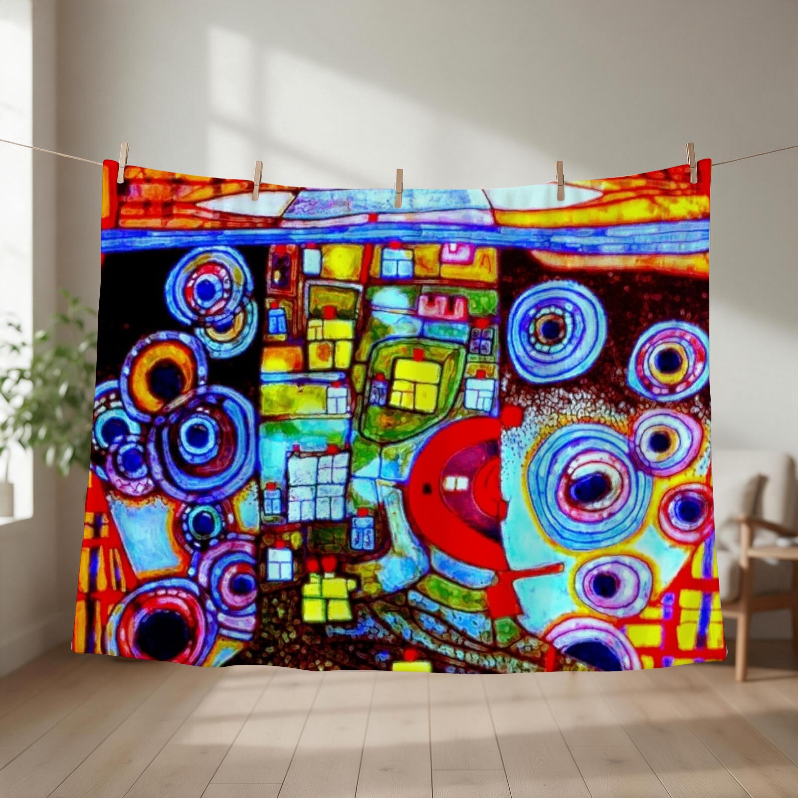Qatar 813 neon Throw Blanket c - 3D Printing Qatar recension och pris